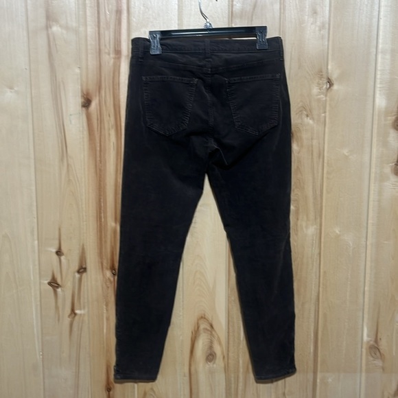 Current Elliott The Soho‎ Zip Stiletto Corduroy Pants in Gunmetal Size 28 - Picture 6 of 9